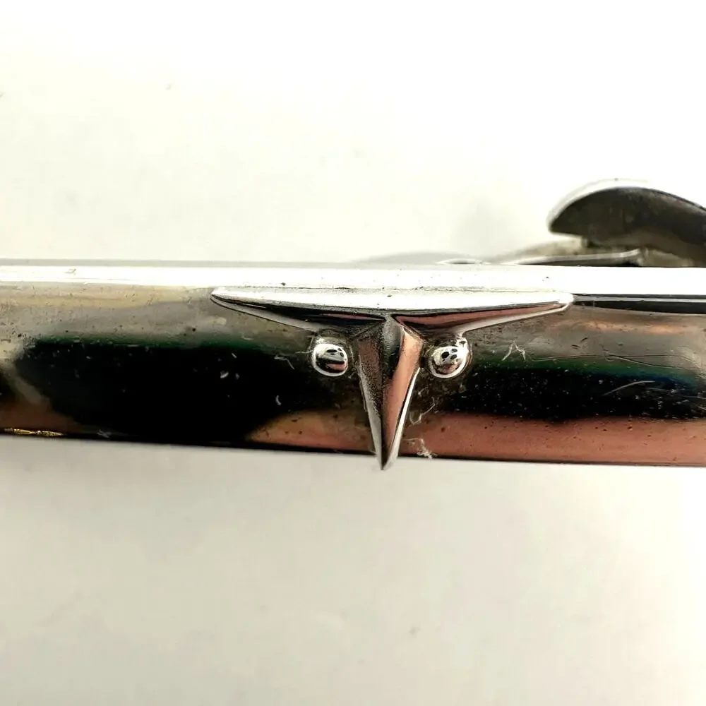 Swank Mens Tie Clip Silver tone Vintage Classic Traditiianal Accessory
